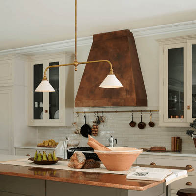 Duet Ceramic Classic Pendant Light - Neutral Decor