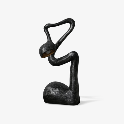 Twist  Black Sculptural Table Lamp
