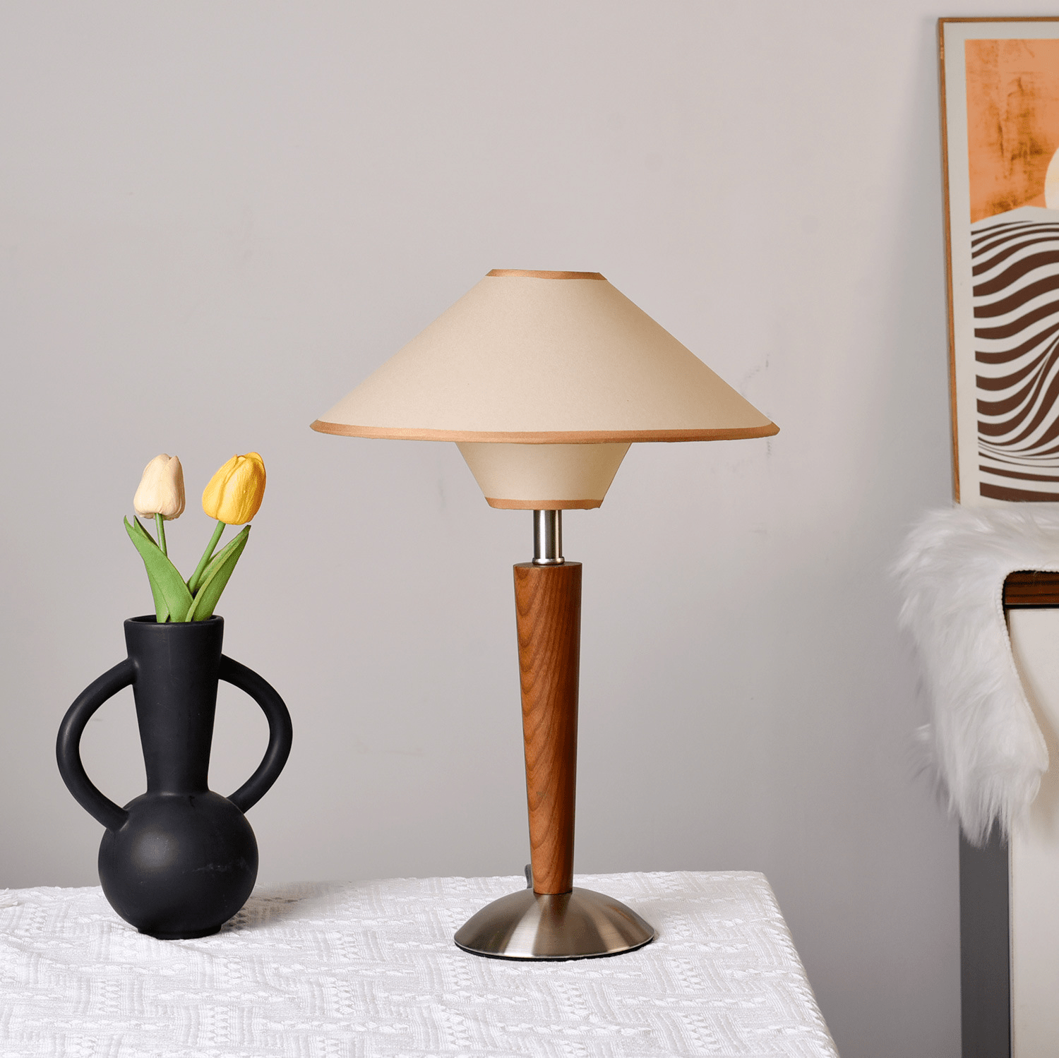 Lustra Table Lamp Talonwood - Neutral Decor