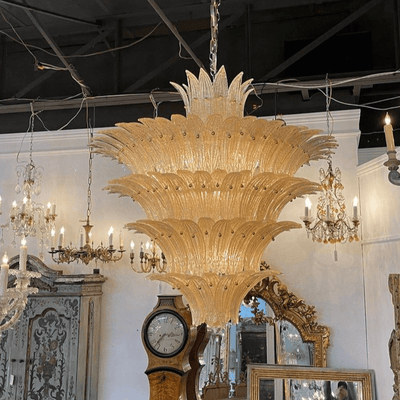 Ismavelle Glass Palmette Chandelier