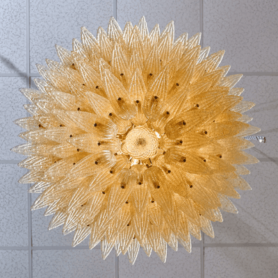 Eirerian Chandelier Murano Glass Palmette Leaf Tiered