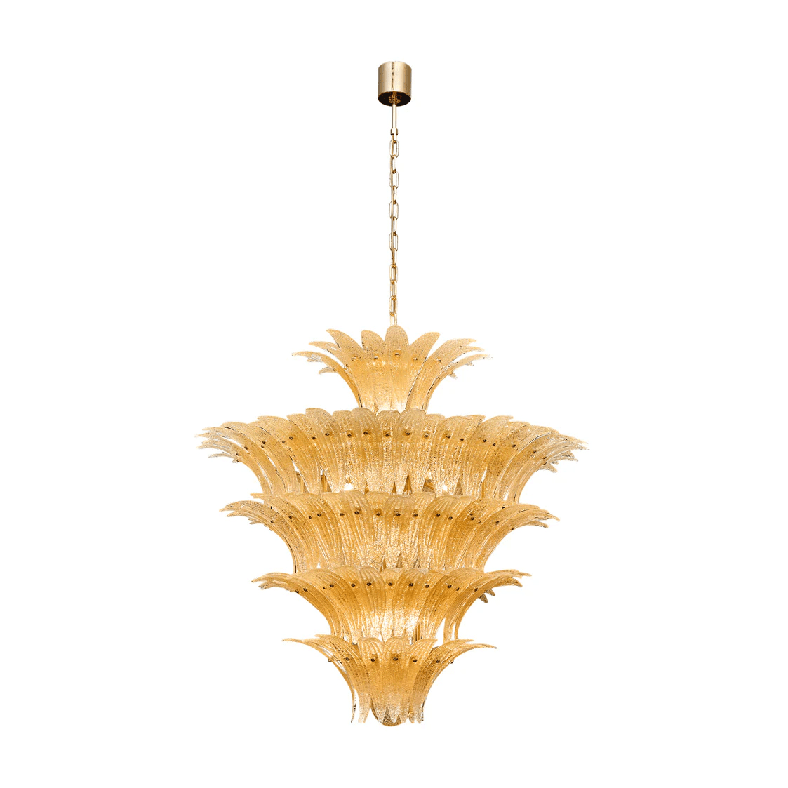 Ismavelle Glass Palmette Chandelier