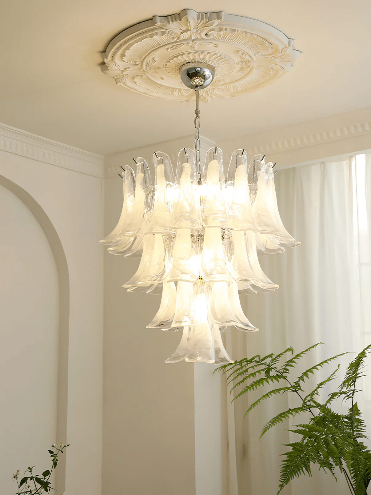 Glyra Amber Bloom Chandelier