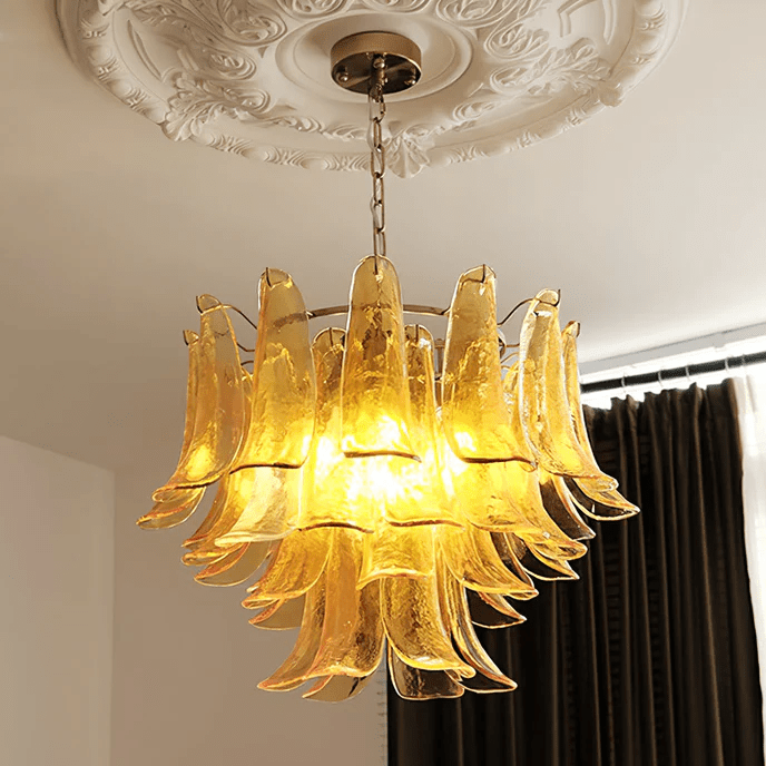 Glyra Amber Bloom Chandelier