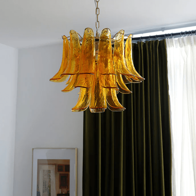 Glyra Amber Bloom Chandelier