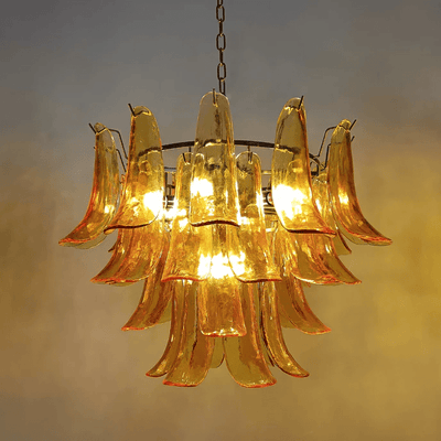 Glyra Amber Bloom Chandelier