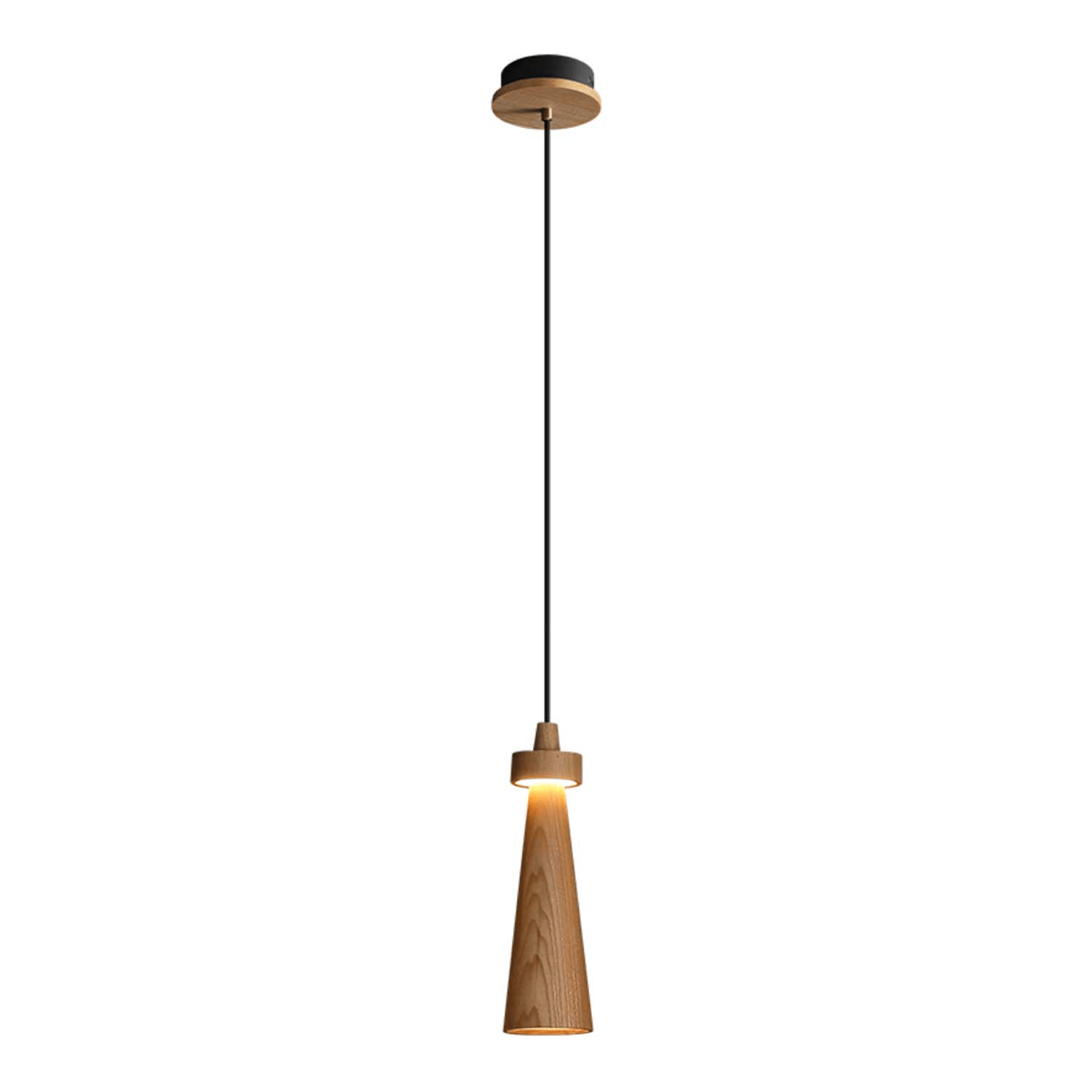 Tesno Minimalist Wood Pendant Light