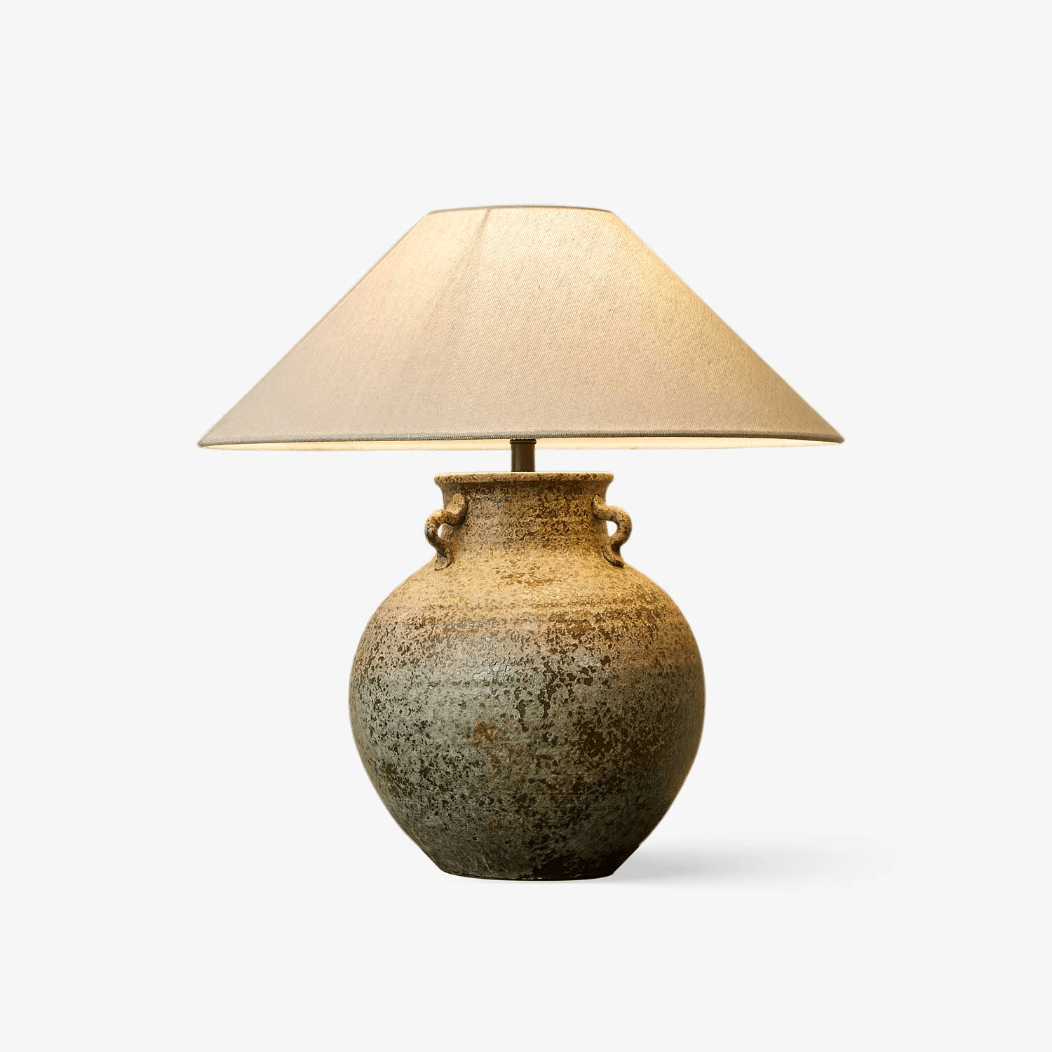 Doria Verdigris Handle Table Lamp