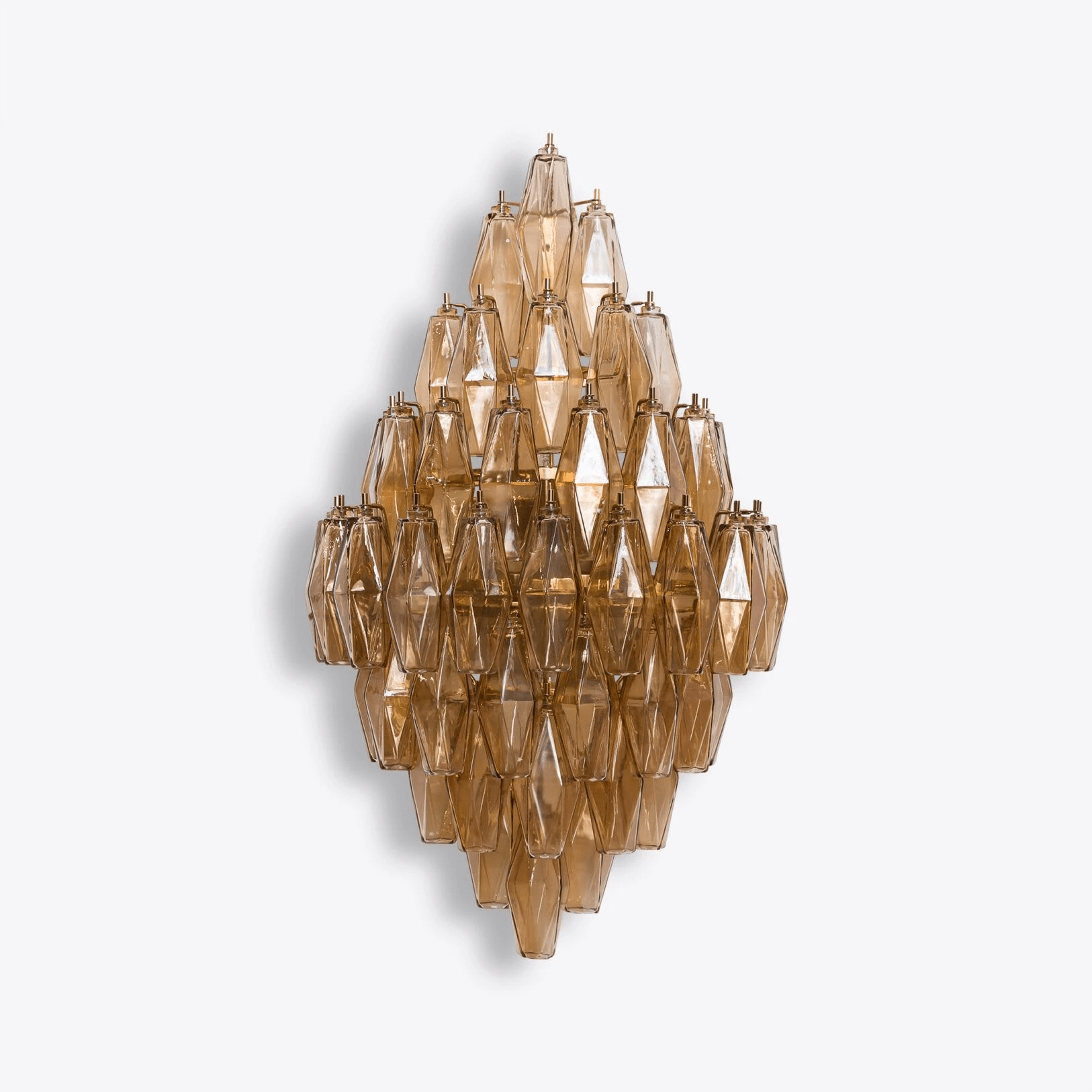 Aurora Wall Light Amber Diamond Polyhedron Vintage - Neutral Decor
