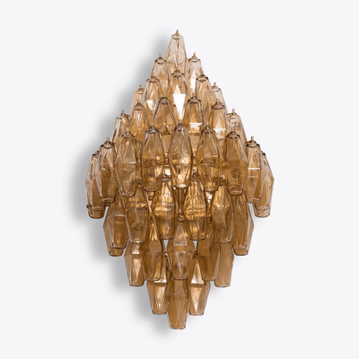 Aurora Wall Light Amber Diamond Polyhedron Vintage - Neutral Decor