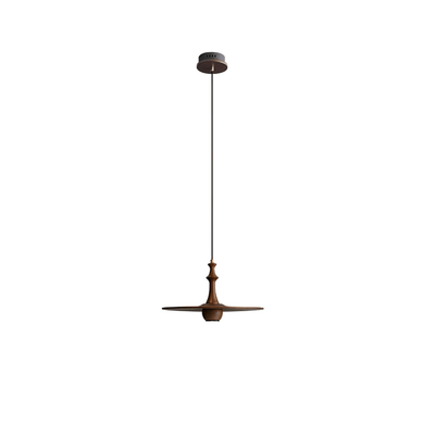 Spindle Wooden Spin Pendant Light