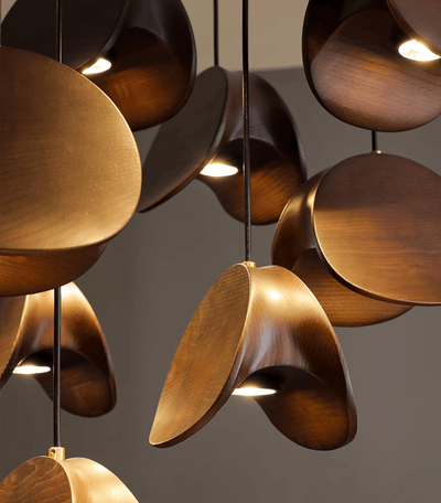 Tavro Minimalist Wood Pendant Light
