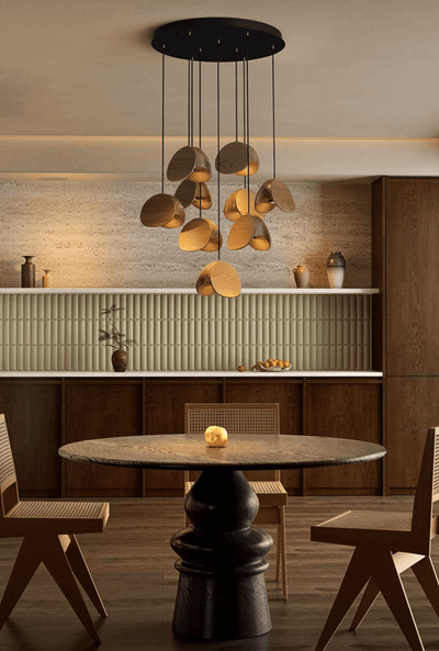Tavro Minimalist Wood Pendant Light