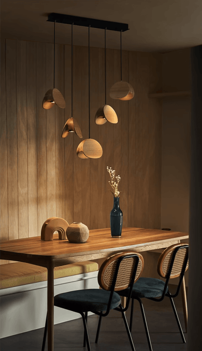 Tavro Minimalist Wood Pendant Light