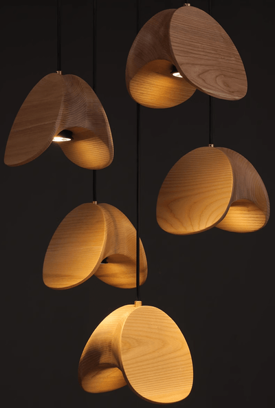 Tavro Minimalist Wood Pendant Light