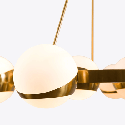 LuminaSphere Modern Brass Chandelier