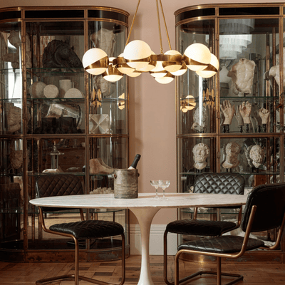 LuminaSphere Modern Brass Chandelier