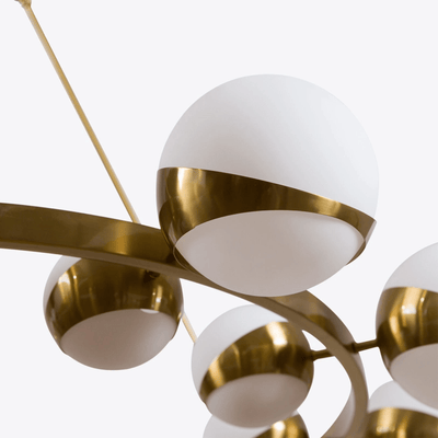 LuminaSphere Modern Brass Chandelier