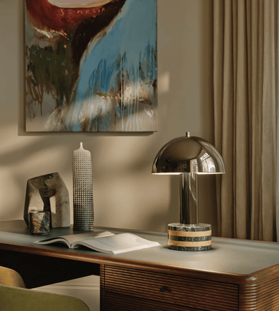 Strata Minimalist Marble Table Lamp