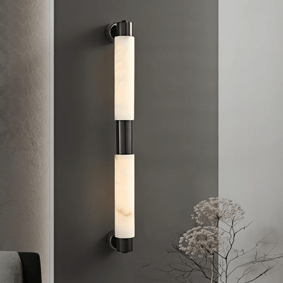 Ospix Alabaster Brass Wall Light
