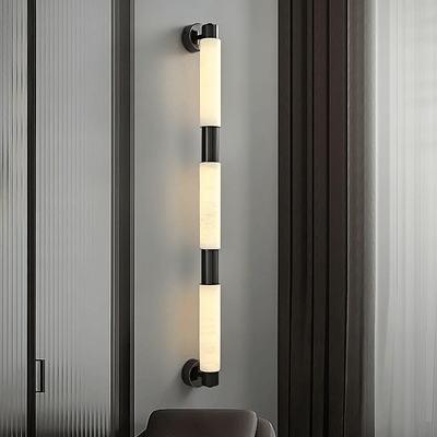 Ospix Alabaster Brass Wall Light