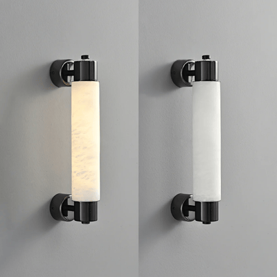 Ospix Alabaster Brass Wall Light