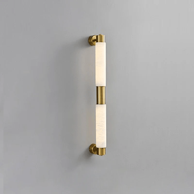 Ospix Alabaster Brass Wall Light