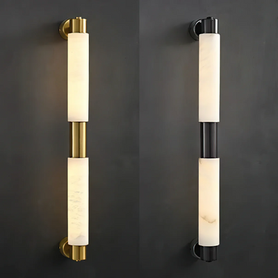 Ospix Alabaster Brass Wall Light