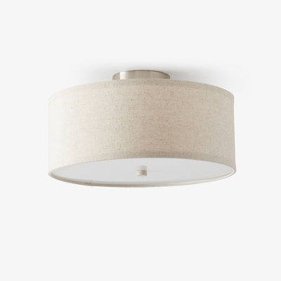 Qilvo Ceiling Light Linen Shade Simple Elegant
