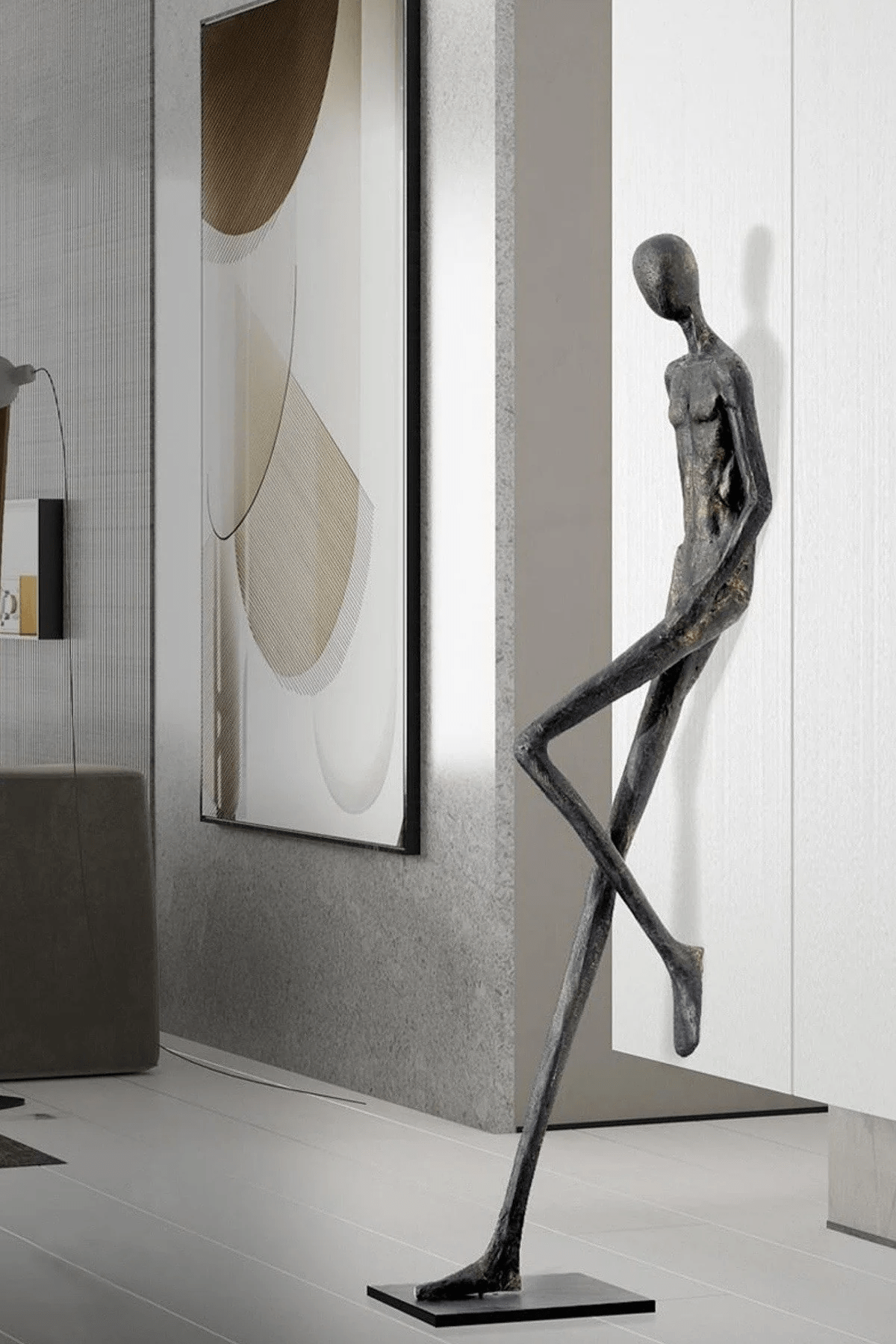 Lemvix Sculpture Floor Ornament - Neutral Decor