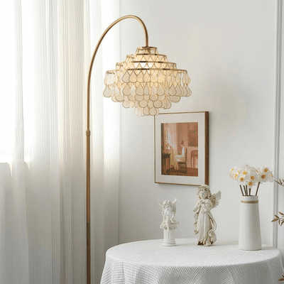 Emily Luxury Shell Floor Lamp