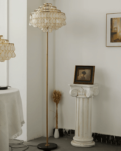 Emily Luxury Shell Floor Lamp