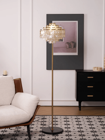 Emily Luxury Shell Floor Lamp