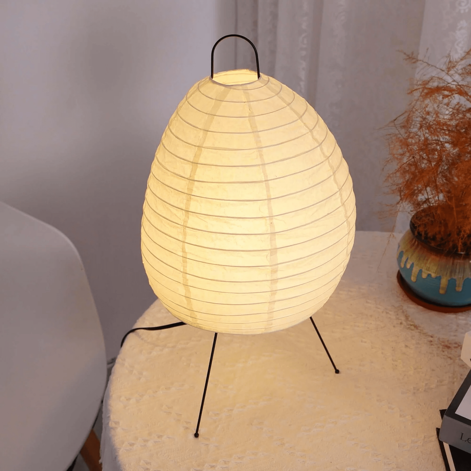 Elaris Modern Rice Paper Table Lamp