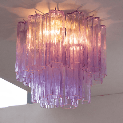 Aurora Ceiling Lamp Pink Waterfall Style - Neutral Decor