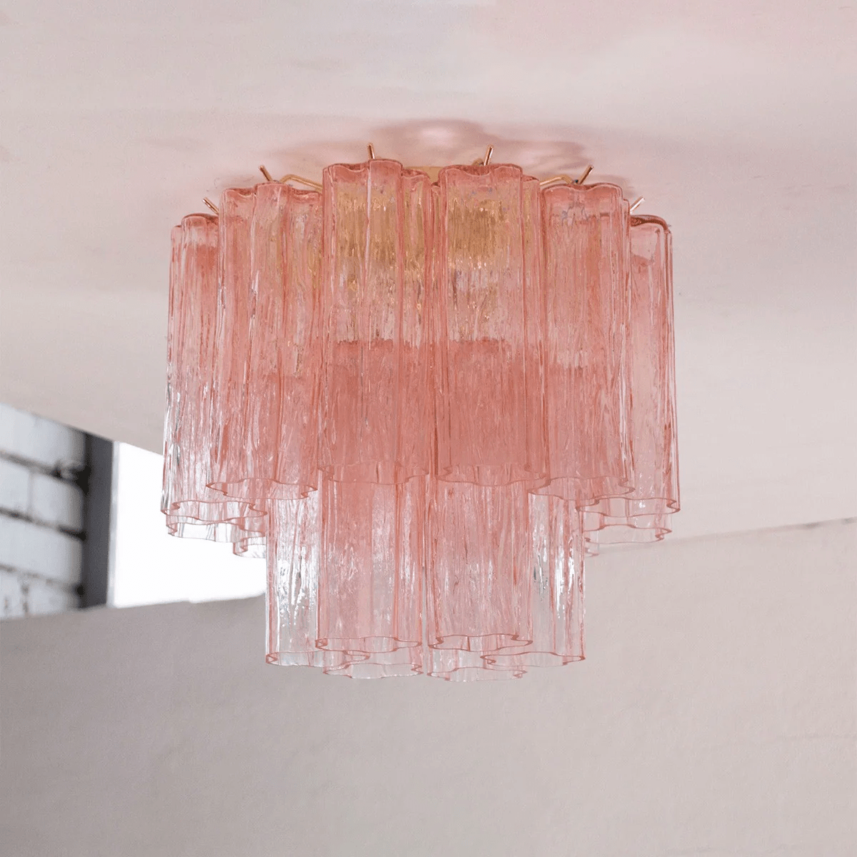 Aurora Ceiling Lamp Pink Waterfall Style - Neutral Decor