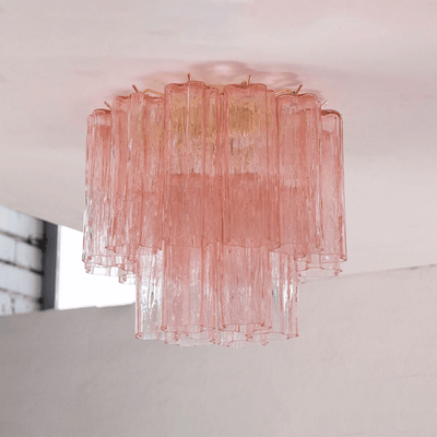 Aurora Ceiling Lamp Pink Waterfall Style - Neutral Decor