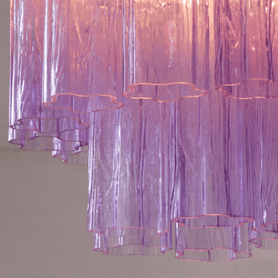 Aurora Ceiling Lamp Pink Waterfall Style - Neutral Decor