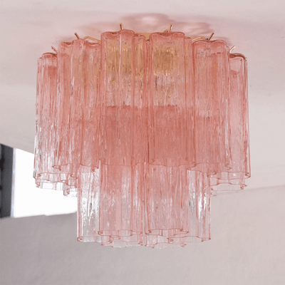 Aurora Ceiling Lamp Pink Waterfall Style - Neutral Decor