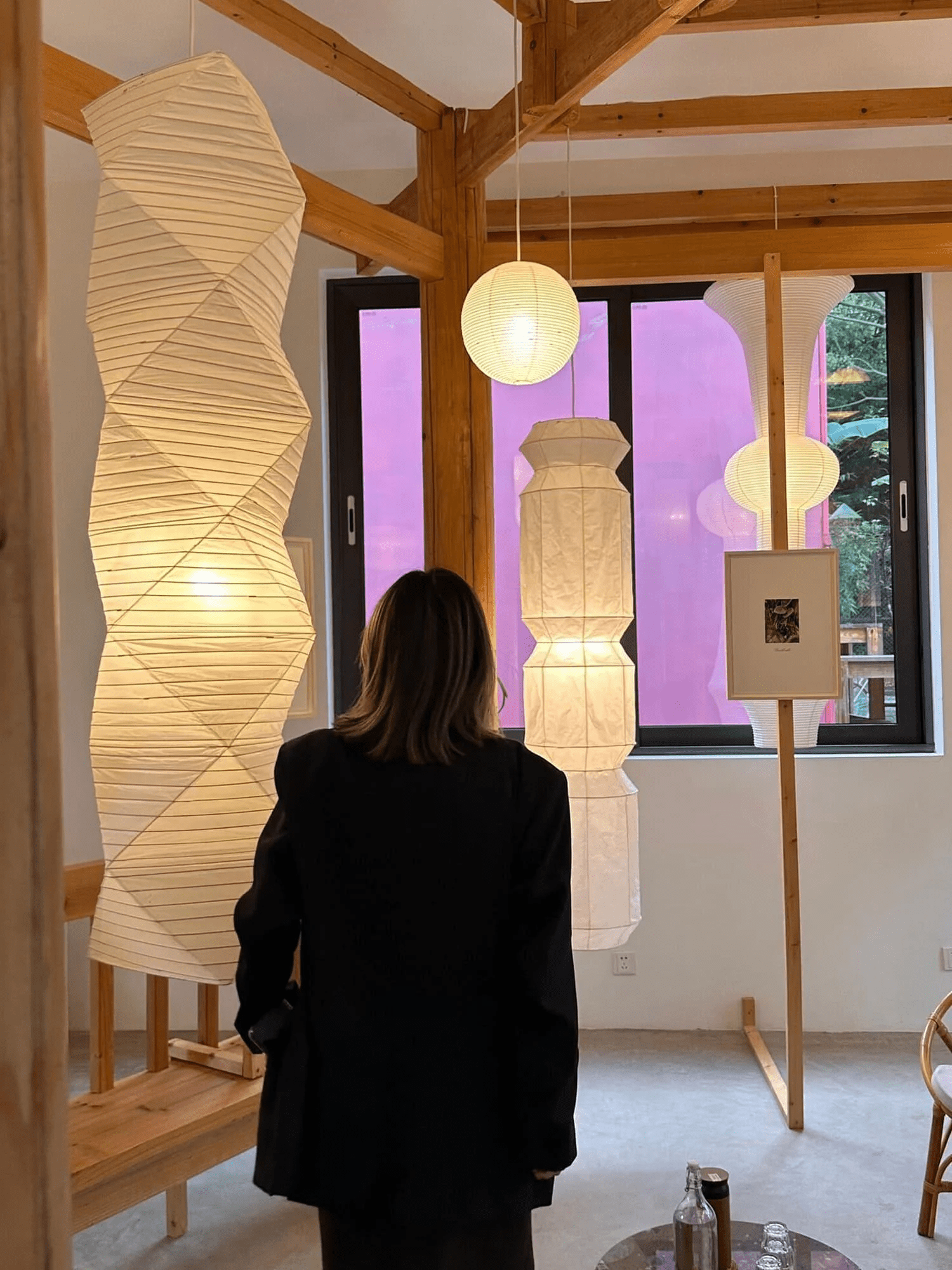 Elsie Vinyage Paper Pendant Light