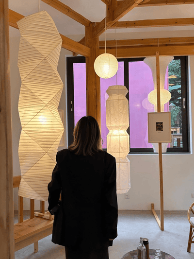 Elsie Vinyage Paper Pendant Light