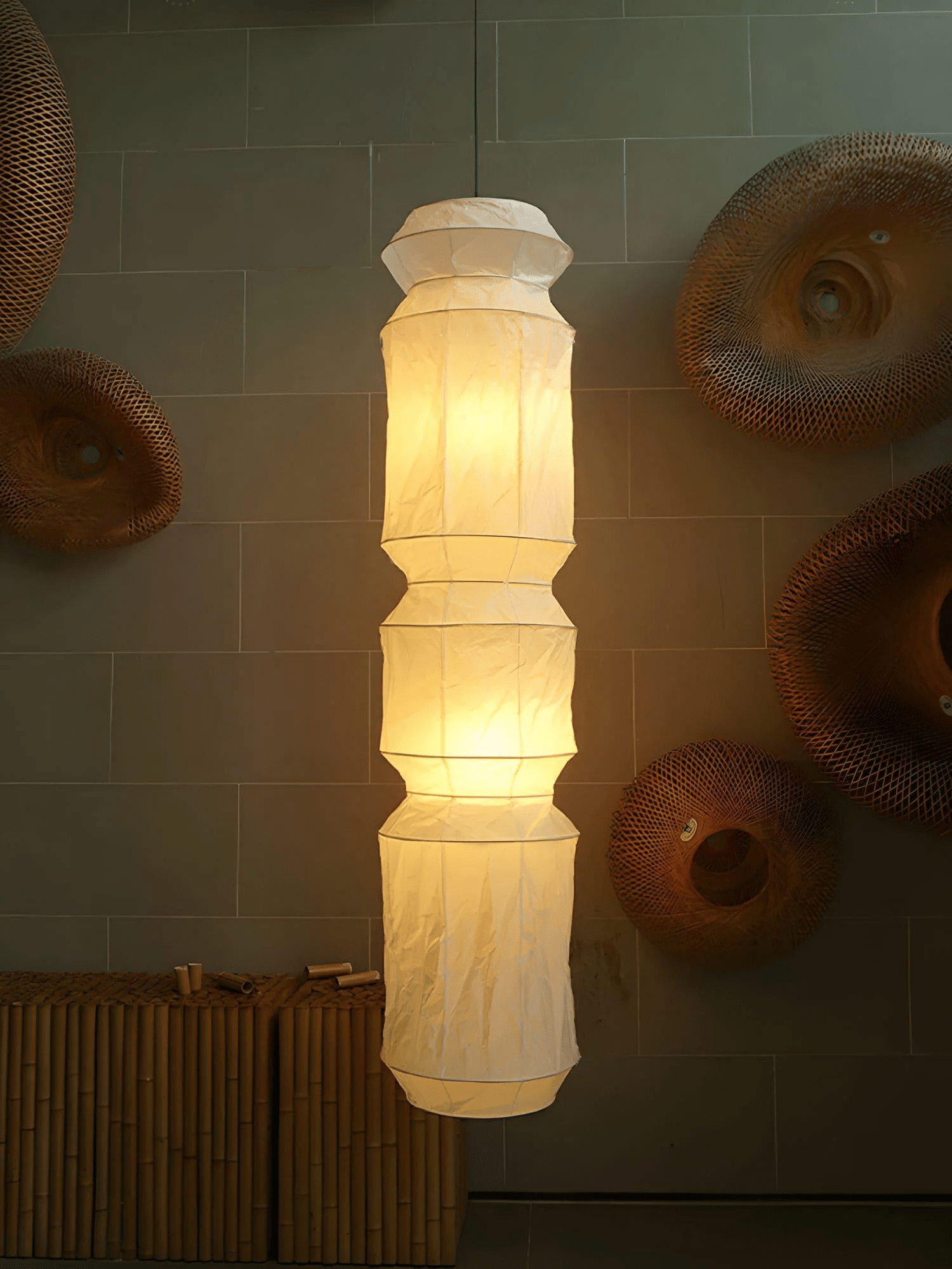 Elsie Vinyage Paper Pendant Light