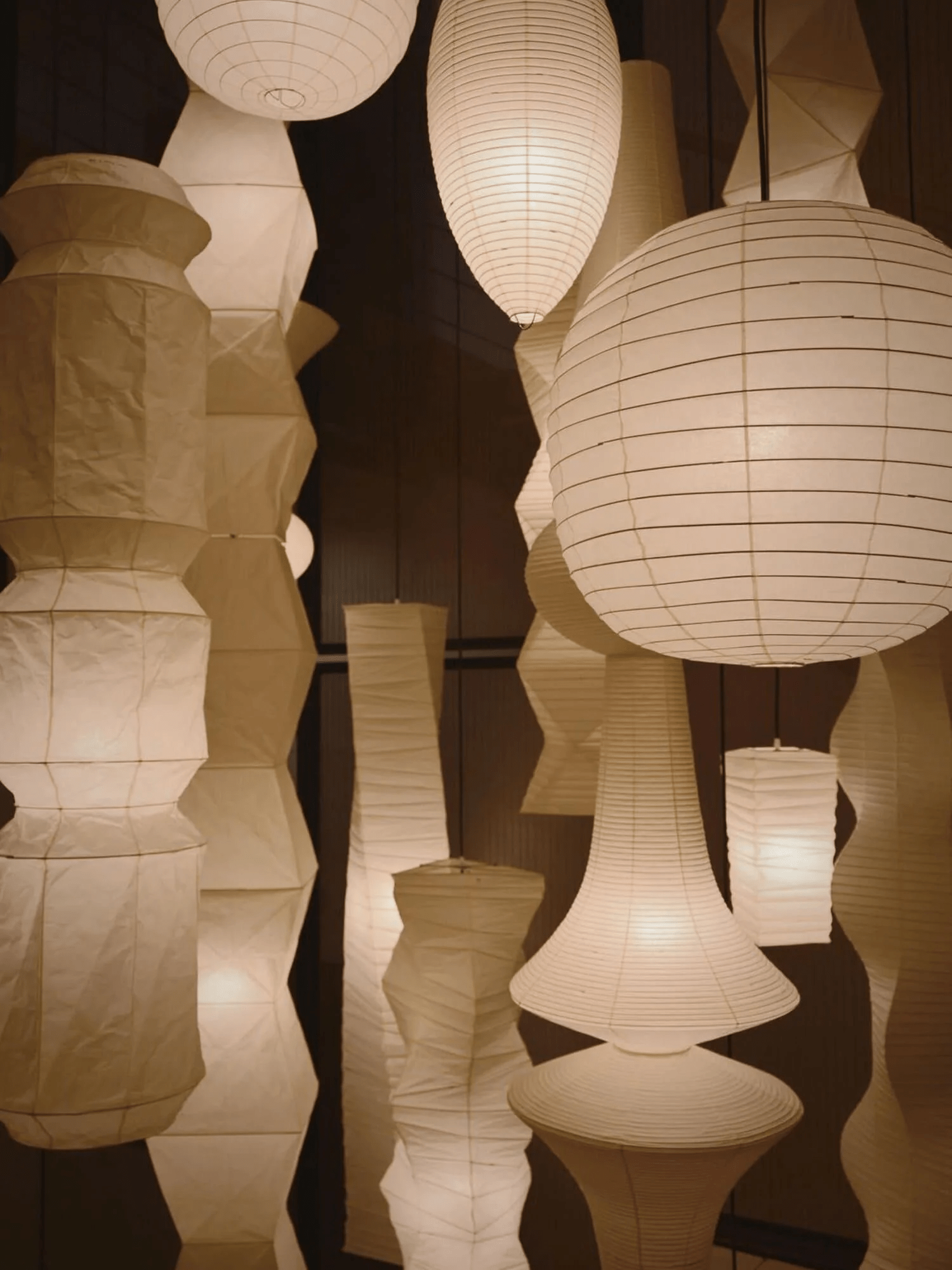 Elsie Vinyage Paper Pendant Light