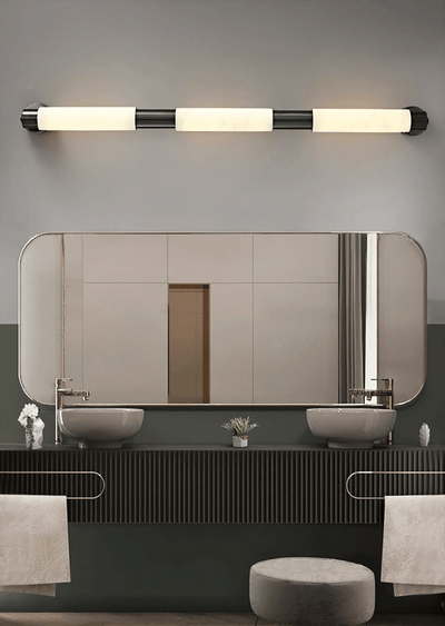 Ospix Alabaster Brass Wall Light