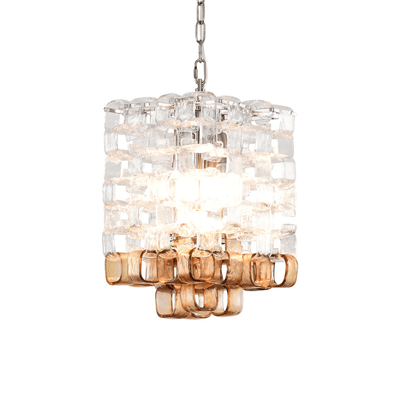 Orielis Chandelier Murano Glass Interlocking Geometric