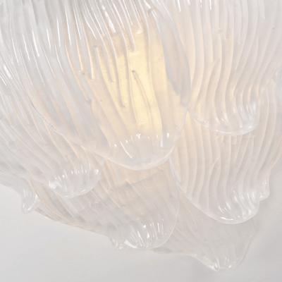 Lioriniella Wall Lamp Murano Glass Petal Frosted Cascading