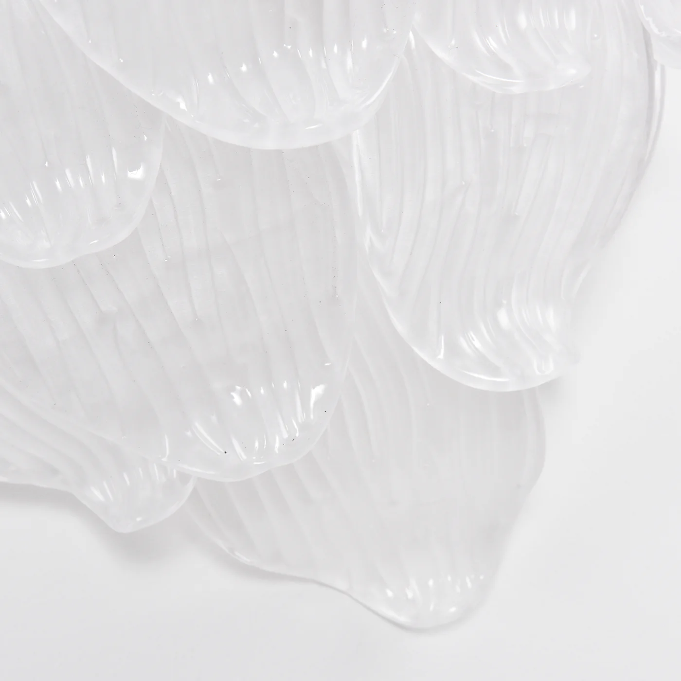 Lioriniella Wall Lamp Murano Glass Petal Frosted Cascading
