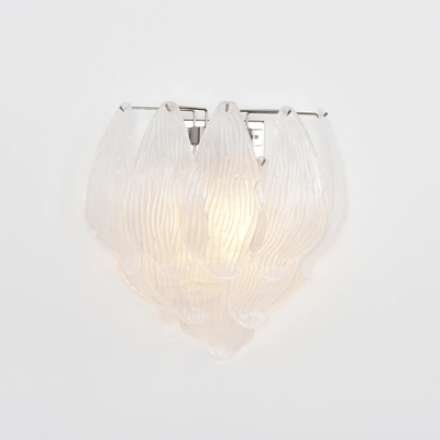 Lioriniella Wall Lamp Murano Glass Petal Frosted Cascading