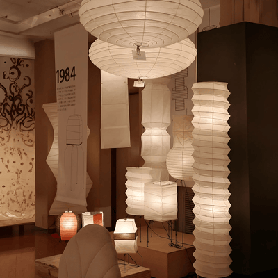 Nivorena Modern Rice Paper Floor Lamp