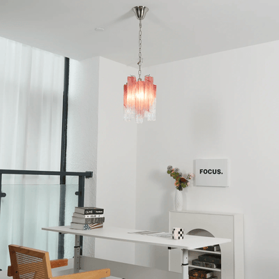 Lioroella Chandelier Pink Gradient Murano Glass